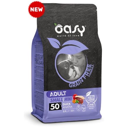 Oasy GRAIN FREE Adult Small/Mini Duck 2,5 kg kutyatáp